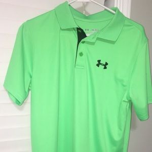 Green Under Armour Collar shirt